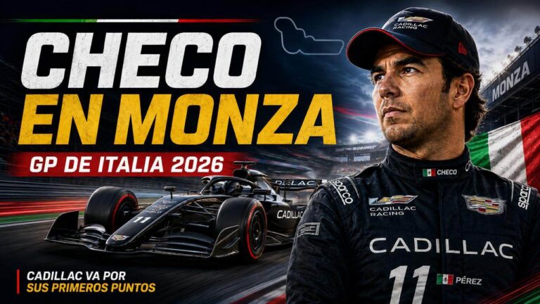 Checo Pérez en el GP de Italia 2026 con Cadillac