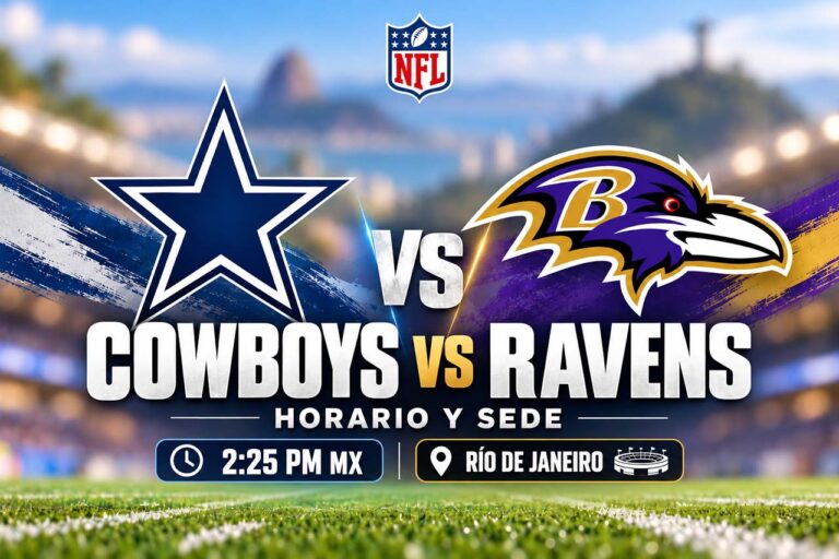 Cowboys vs Ravens con horario en México y sede en Río