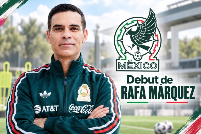 Rafa Márquez como entrenador de México antes de su debut