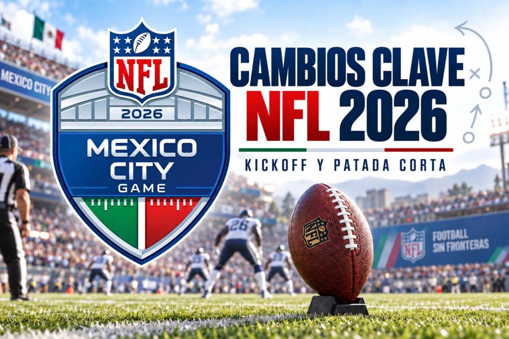 Nuevas reglas de la NFL 2026 sobre kickoff y patada corta