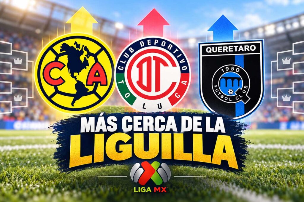 Escudos de clubes de Liga MX y puntos que definen quién clasifica a la Liguilla del Apertura 2026