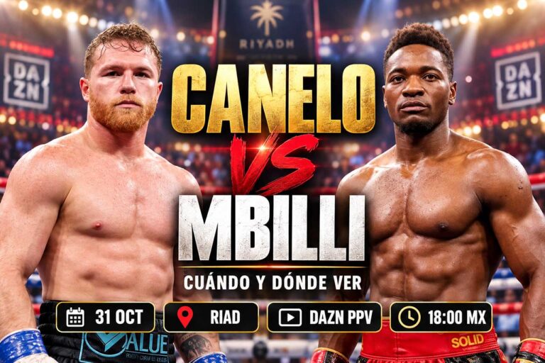 Canelo Álvarez vs. Christian Mbilli antes de su pelea por el título supermediano del CMB en Riad