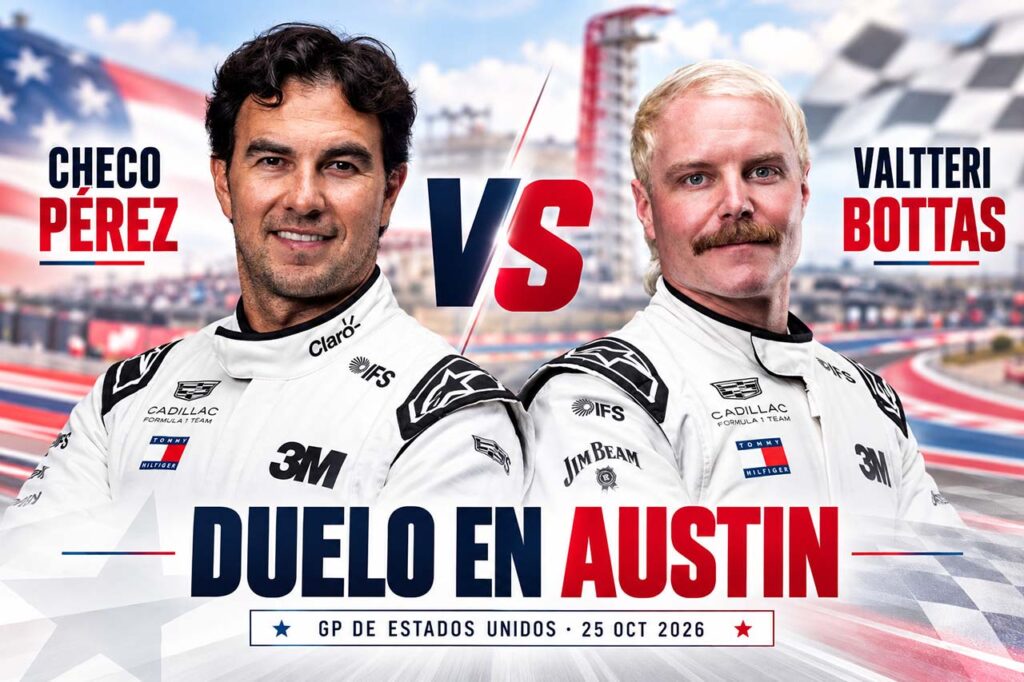 Checo Pérez vs Bottas en Austin 2026