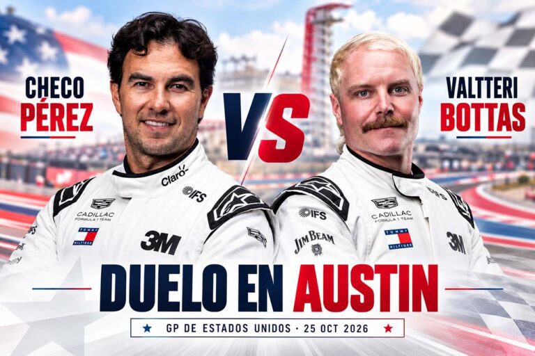 Checo Pérez vs Bottas en Austin 2026