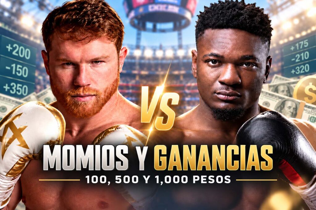 Canelo Álvarez vs Christian Mbilli con momios y ganancias de 100, 500 y 1,000 pesos