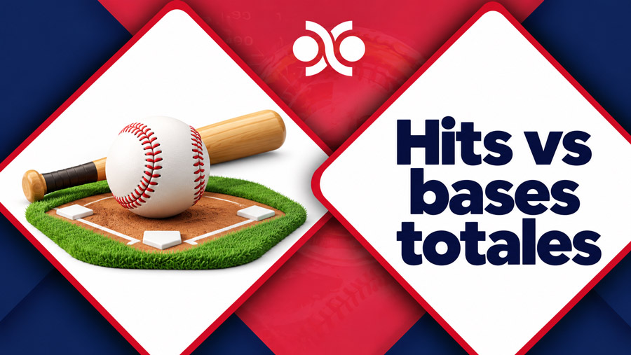 Hits vs bases totales en beisbol